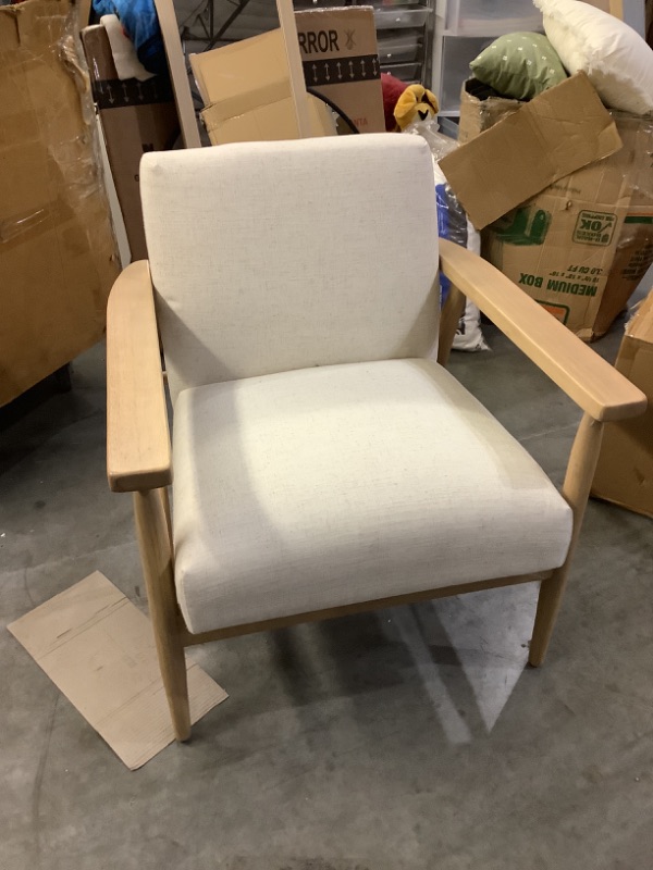 Photo 2 of Upholstered Natural Wood Accent Chair - Hearth & Hand with Magnolia