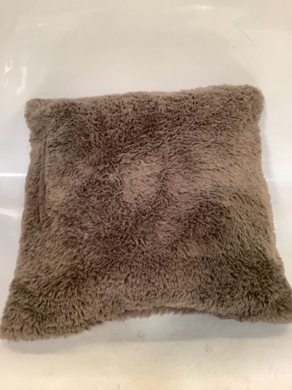 Photo 2 of Oversized Faux Fur Throw Pillow - Threshold