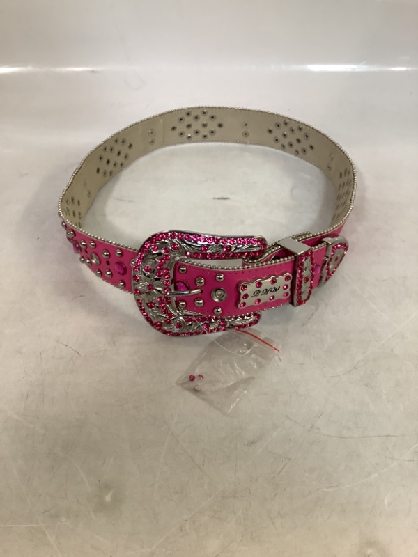 Photo 1 of BHW Pink Rhinestone Western Style Belt