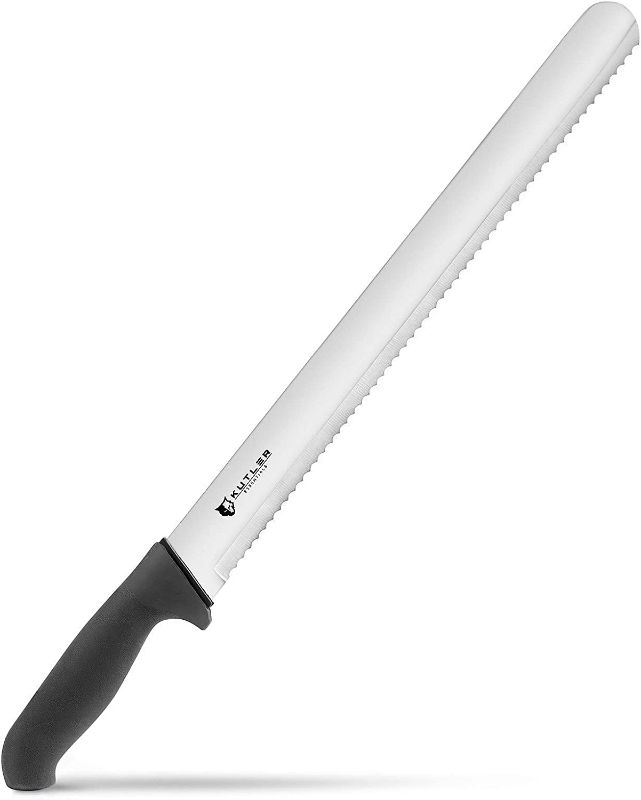 Photo 1 of KUTLER Professional 14-Inch Bread Knife and Cake Slicer with Serrated Edge - Ultra-Sharp Stainless Steel Cutlery