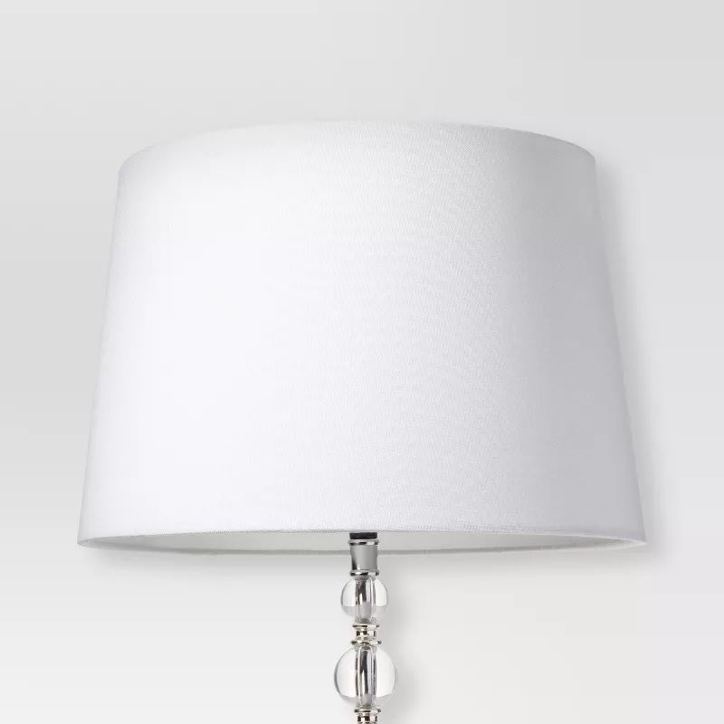 Photo 1 of Linen Drum Lamp Shade White - Threshold
