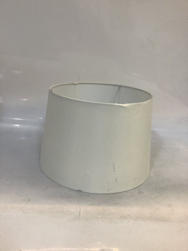 Photo 2 of Linen Drum Lamp Shade White - Threshold