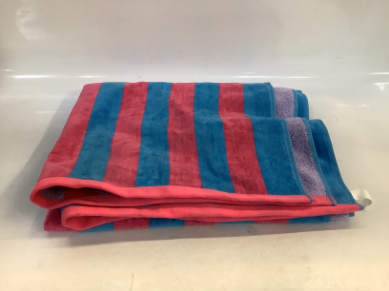 Photo 3 of WOW Reversible Beach Towel Pink/Blue/Orange - Sun Squad