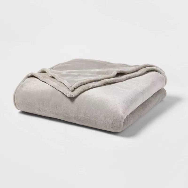 Photo 1 of Microplush Bed Blanket - Threshold 