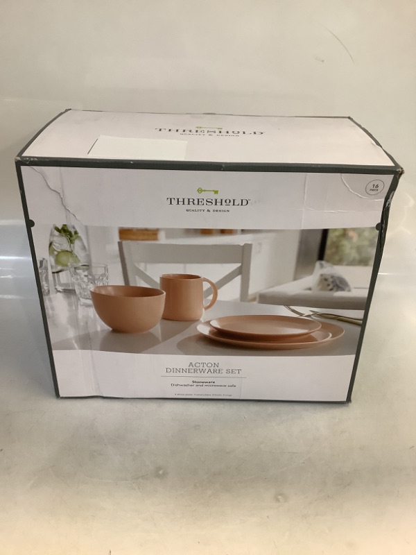 Photo 2 of 16pc Stoneware Acton Dinnerware Set - Threshold