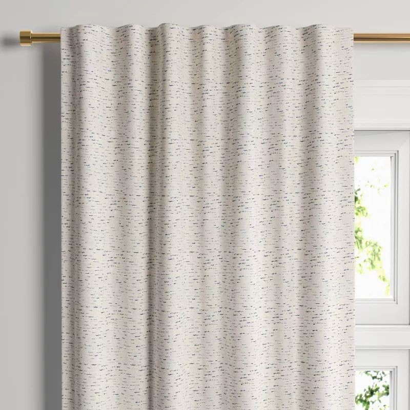 Photo 1 of 1pc Blackout Doral Window Curtain Panel Cream - Project 62