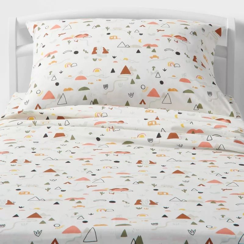 Photo 1 of Adventure Cotton Fitted Sheet - Pillowfort