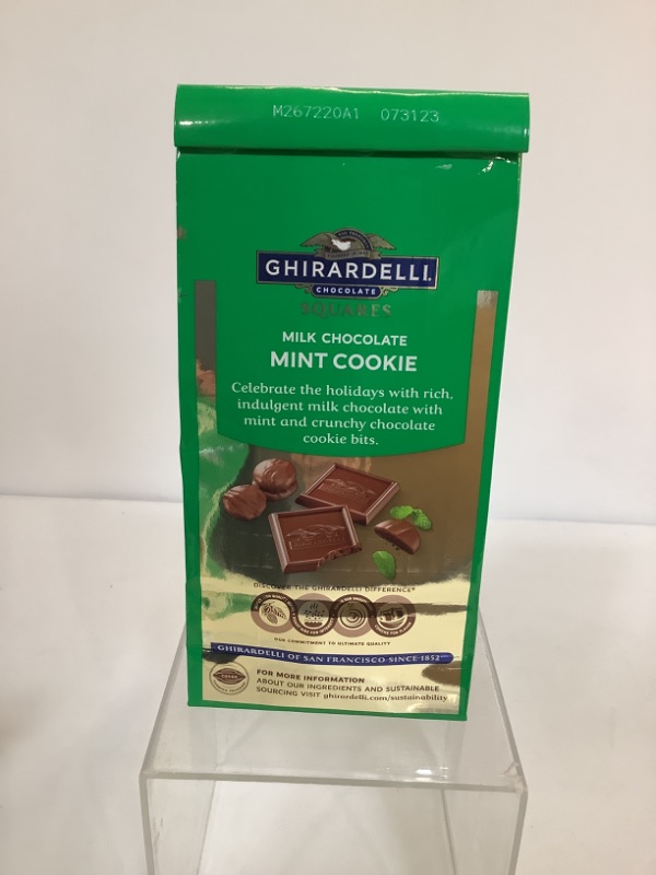 Photo 2 of Ghirardelli Milk Chocolate Mint Cookie Squares Bag - 4.8oz