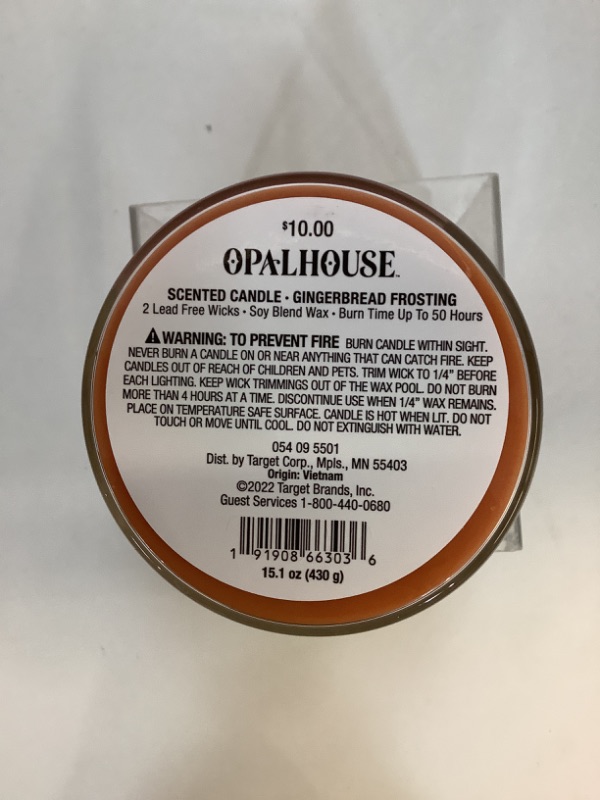 Photo 3 of Opalhouse Gingerbread Frosting Seasonal Soy Wax Candle - 15.1 OZ 