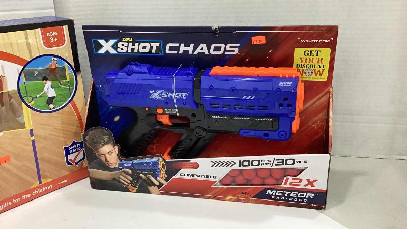 Photo 3 of 2 PCS VOLLEYBALL GAME SET AND X SHOT GUN