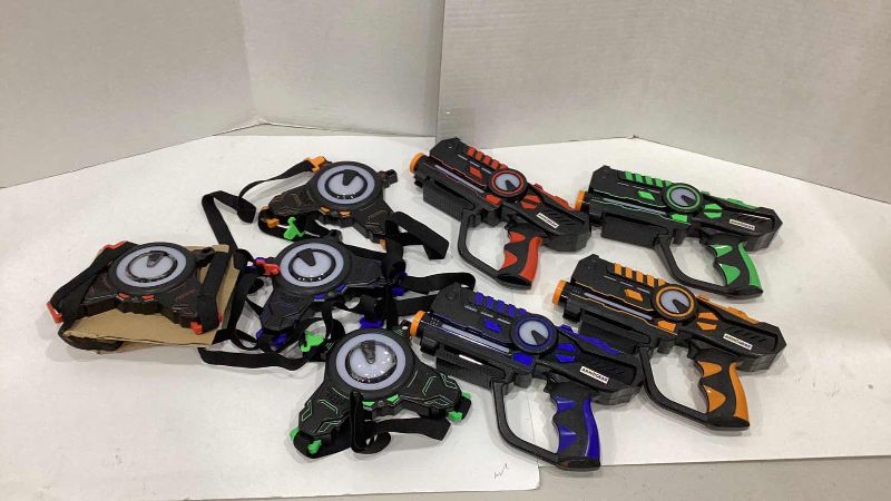 Photo 2 of  ARMOGEAR LASER TAG GUNS SET OF 4