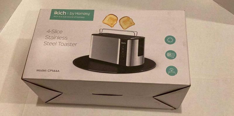 Photo 1 of IKICH 4 SLICE STAINLESS STEEL TOASTER