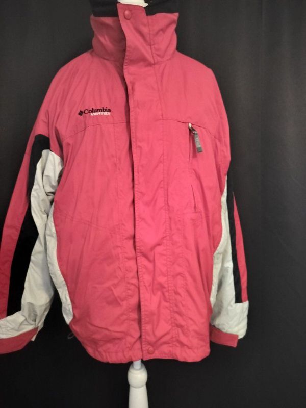 Photo 1 of MENS COLUMBIA DOUBLE INSULATED VERTEX CORE RED BUGABOO SKI JACKET SIZE L