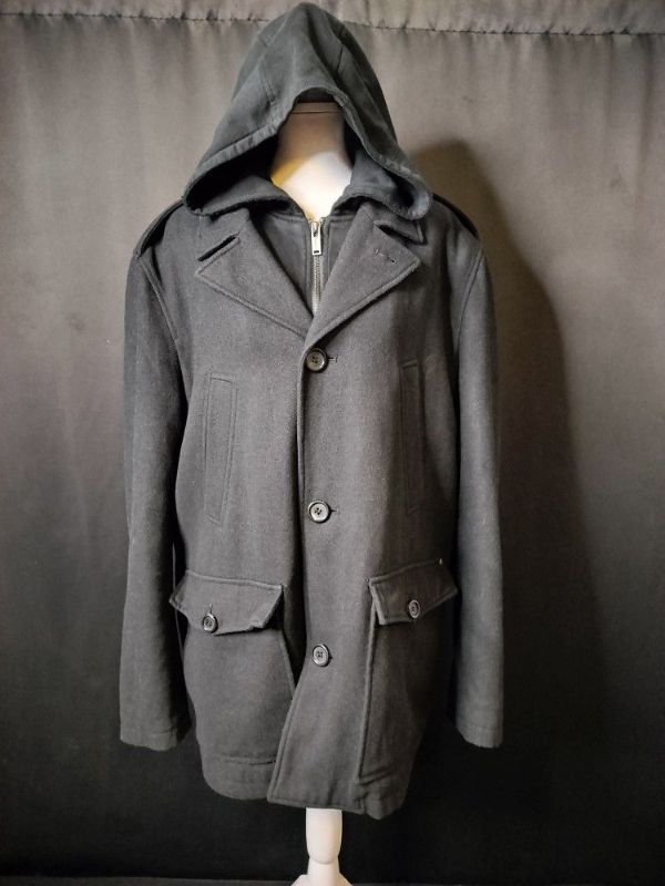 Photo 1 of MENS GUESS HOODED PEA COAT SIZE L