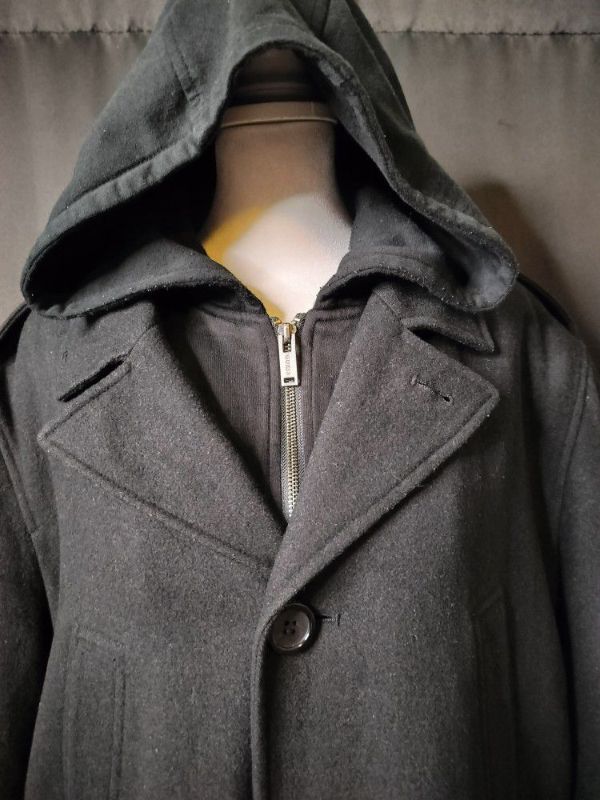 Photo 3 of MENS GUESS HOODED PEA COAT SIZE L