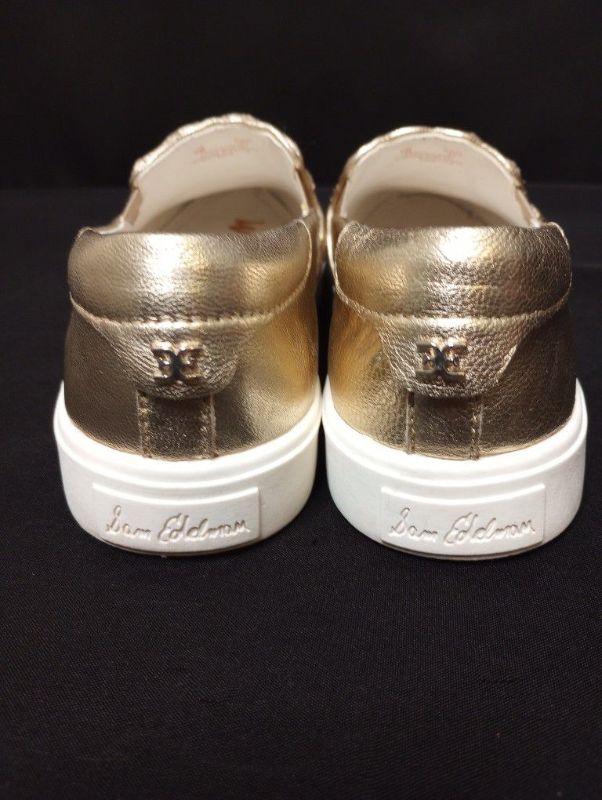 Photo 3 of WOMENS SAM EDLEMANS GOLDEN SLIP ONS SIZE 7