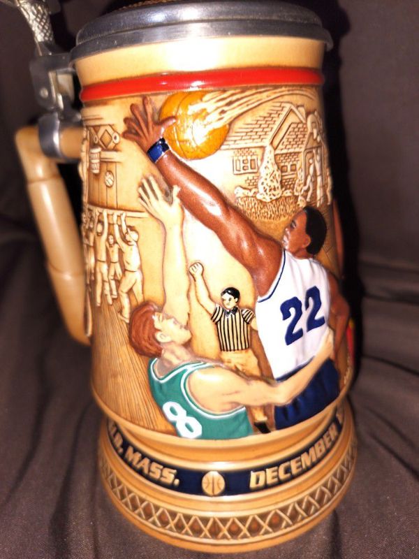 Photo 5 of VINTAGE AVON 1992 TRIBUTE TO A CENTURY IN BASKETBALL BEER STEIN