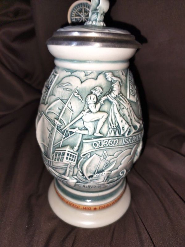 Photo 1 of VINTAGE AVON 1992 CHRISTOPHER COLUMBUS NEW WORLD STEIN