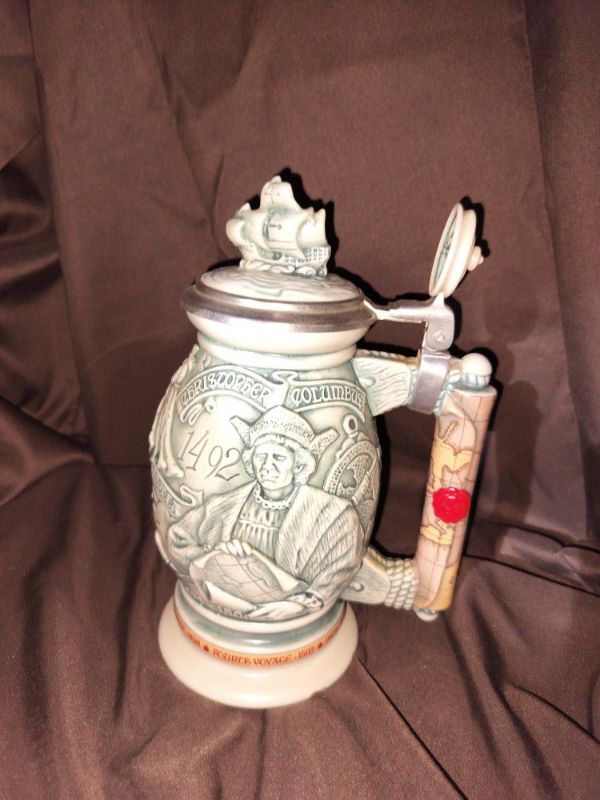 Photo 2 of VINTAGE AVON 1992 CHRISTOPHER COLUMBUS NEW WORLD STEIN