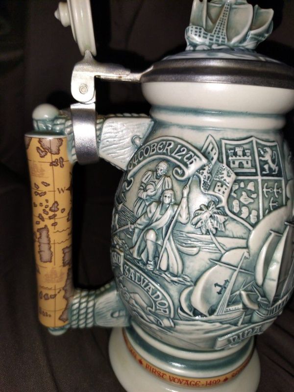 Photo 1 of VINTAGE AVON 1992 CHRISTOPHER COLUMBUS NEW WORLD STEIN