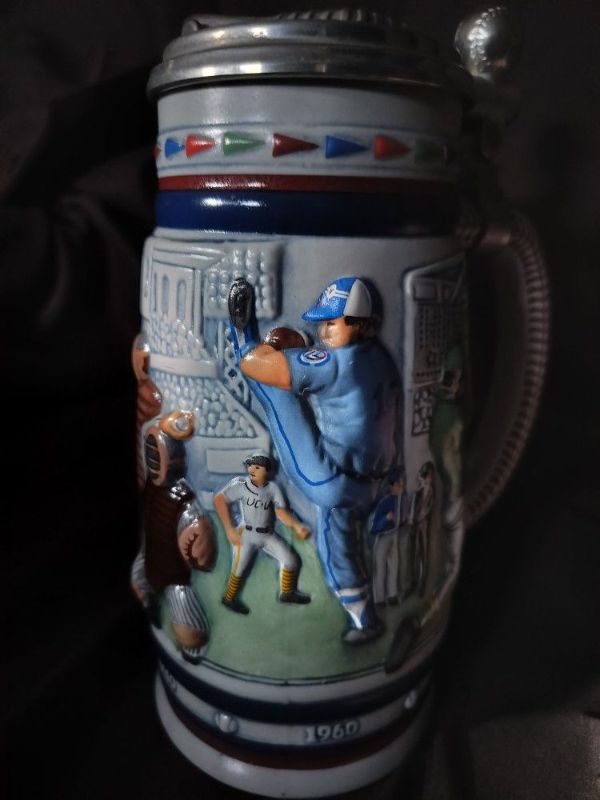 Photo 1 of VINTAGE AVON 1984 TRIBUTE TO BASEBALL BEER STEIN