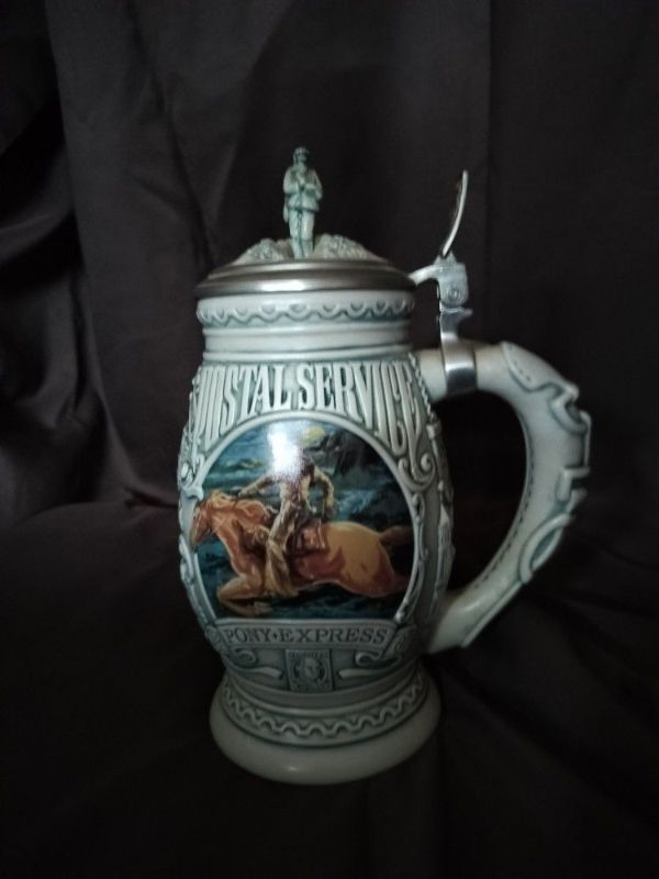 Photo 1 of VINTAGE AVON 1996 SALUTE TO THE POSTAL SERVICE BEER STEIN