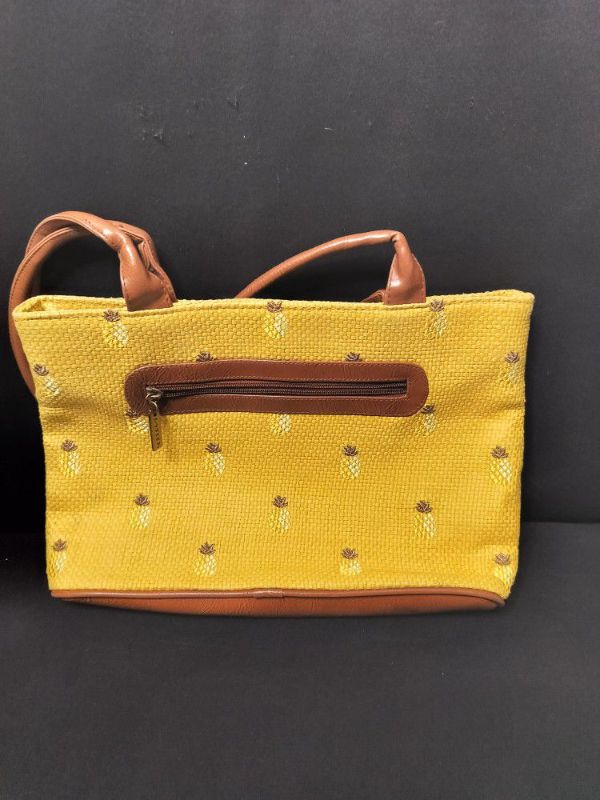 Photo 1 of WOMENS SUNNY HAWAII YELLOW SHOULDER BAG WITH PINEAPPLES