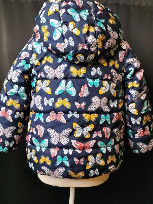 Photo 2 of GIRLS CARTER BUTTERFLY THEMED PUFFER JACKET SIZE LARGE