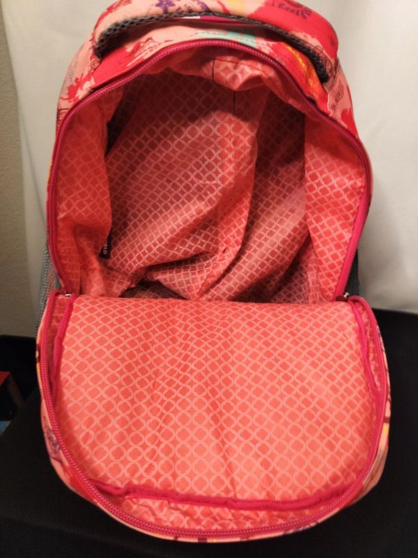 Photo 4 of J WORLD 18” SUNRISE ROLLING PINK ATLAS LUGGAGE BACKPACK