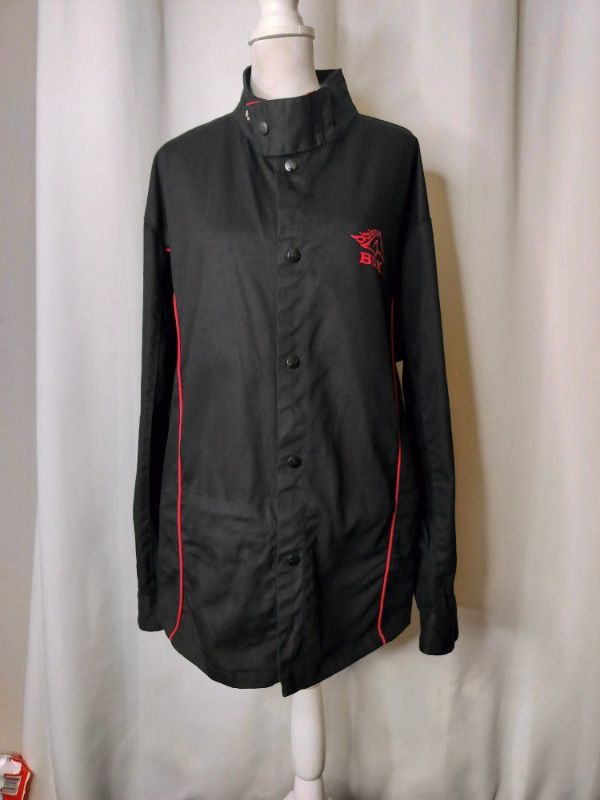 Photo 1 of MENS BLACK STALLION BSX JACKET WITH FLAMES SIZE XL