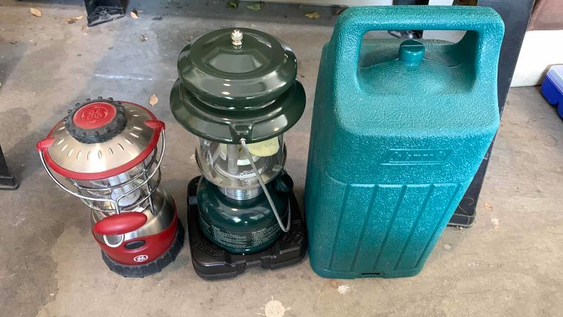 Photo 1 of COLEMAN PROPANE LANTERN WITH CASE AND ELECTRIC LIGHT