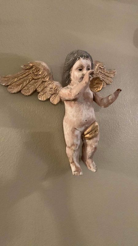 Photo 1 of THREE PLASTER ANGELS 17” X 19”