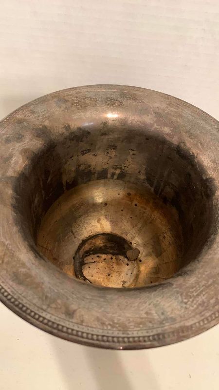 Photo 1 of SILVER PLATED WINE/CHAMPAGNE BUCKET 11” X 10”