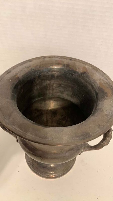 Photo 1 of SILVER PLATED WINE/CHAMPAGNE BUCKET 11” X 10”