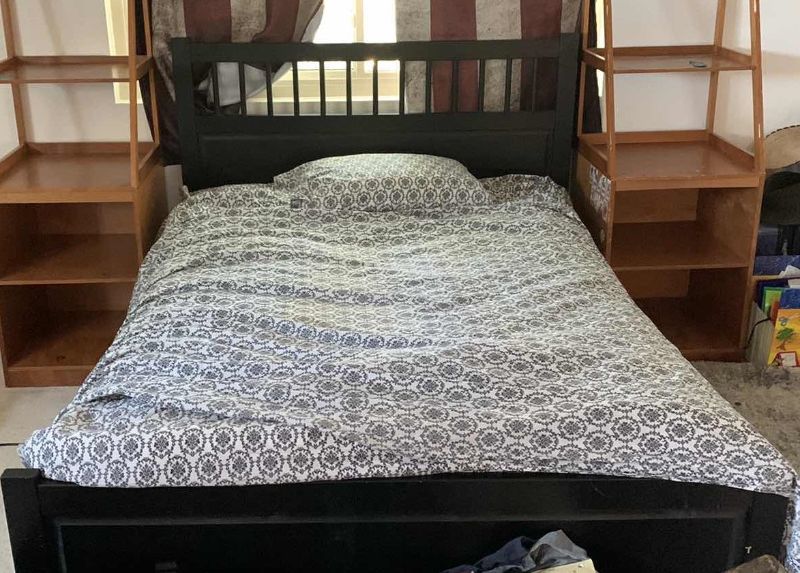 Photo 1 of IKEA FULL SIZE BED FRAME WITH WHEELS