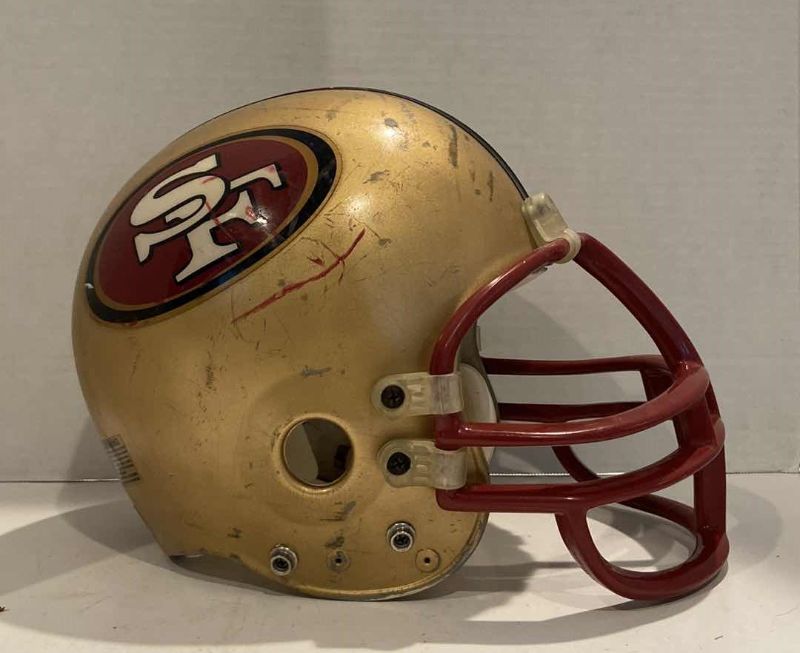 Photo 1 of NFL FOOTBALL SAN FRANCISCO 49ERS FOOTBALL HELMET