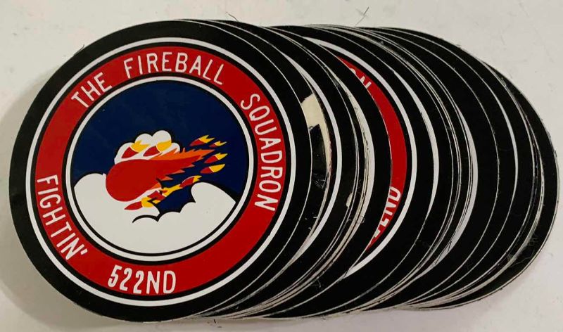 Photo 1 of 72 THE FIREBALL SQUADRON FIGHTIN’ 522ND STICKERS