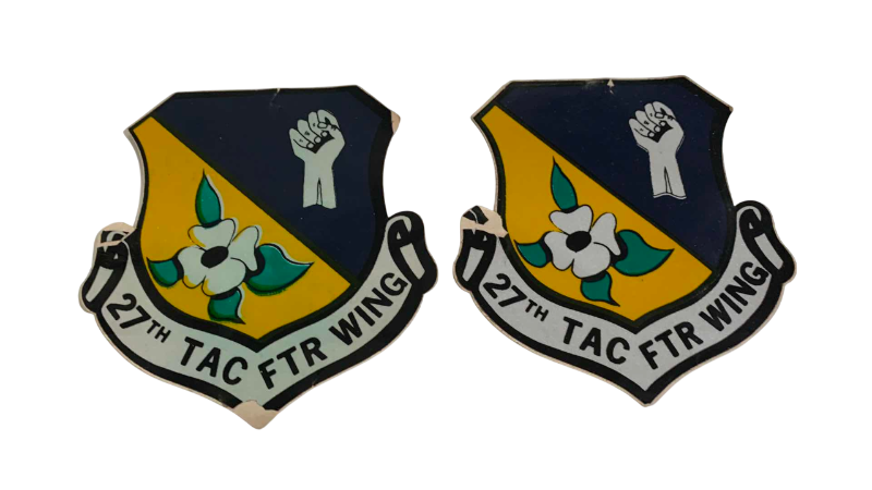 Photo 1 of 2 USAF 27TH TACTICAL FIGHTER WING STICKERS
