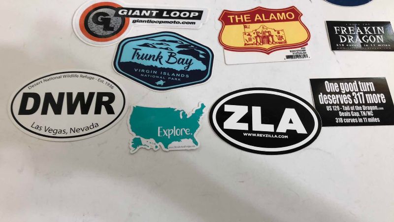 Photo 1 of ASSORTED STICKERS