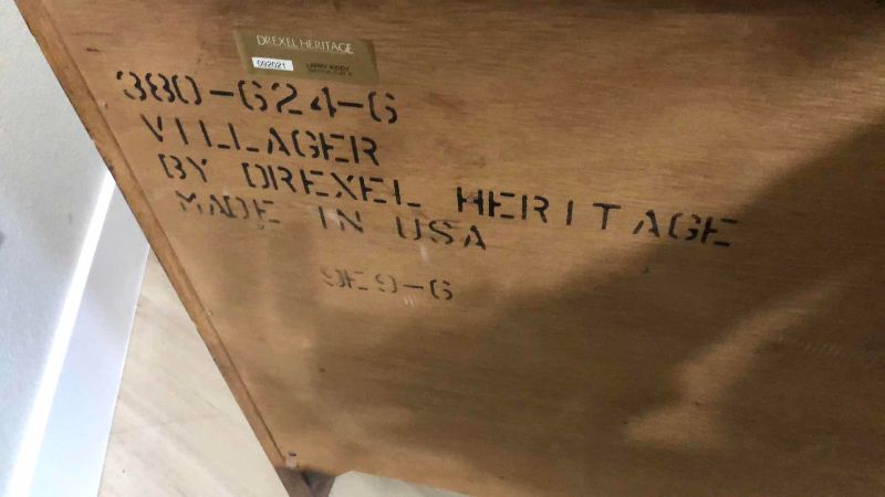 Photo 1 of DREXEL HERITAGE FRENCH LOUIS XV STYLE NIGHTSTAND WITH DOVETAIL DRAWERS 33” X 19” H 27”