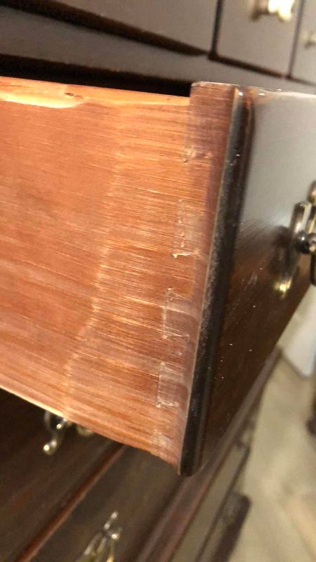 Photo 1 of ETHAN ALLEN ANTIQUED PINE OLD TAVERN RUSTIC AMERICANA CHEST ON CHEST 38” X 21” H 55”