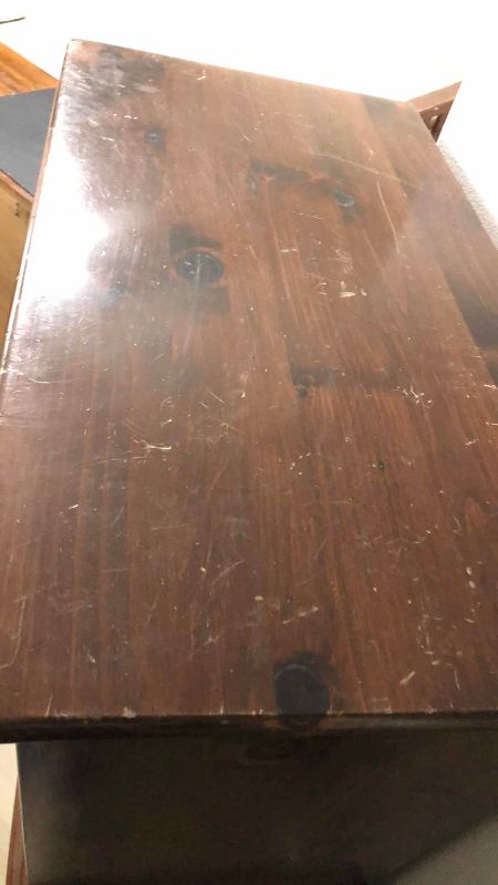Photo 1 of ETHAN ALLEN ANTIQUED PINE OLD TAVERN RUSTIC AMERICANA CHEST ON CHEST 38” X 21” H 55”