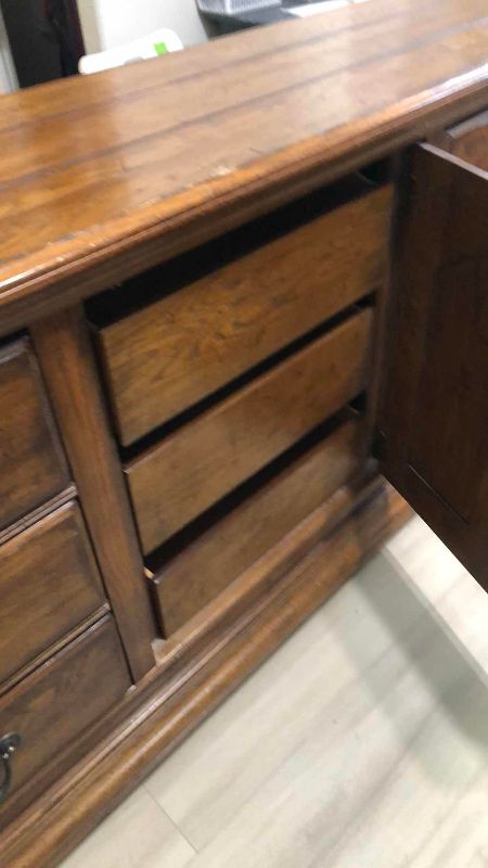 Photo 1 of DREXEL HERITAGE FRENCH LOUIS XV STYLE DRESSER 76” X 19” H 36”