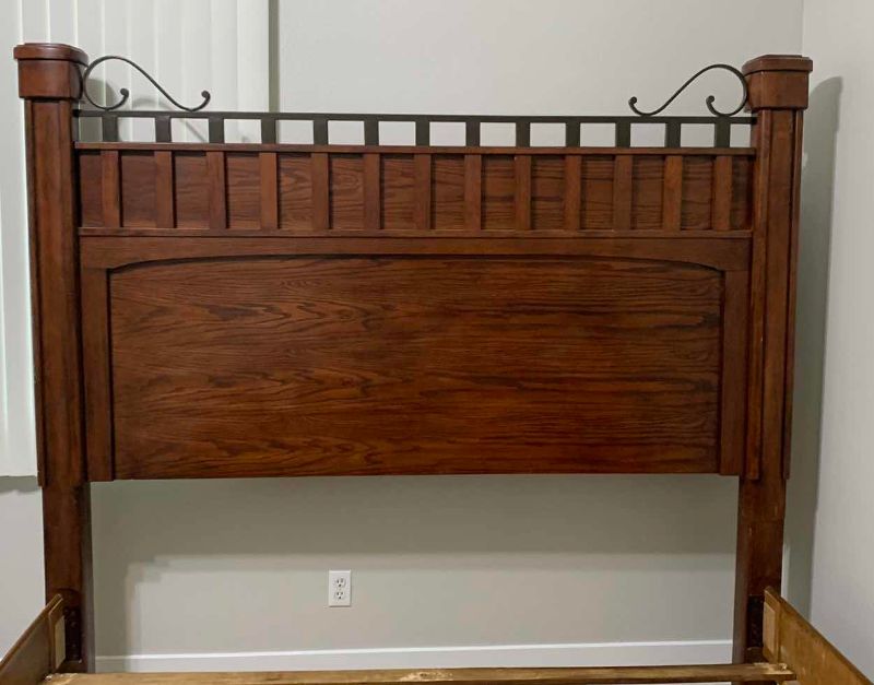 Photo 1 of CAL KING MISSION STYLE SOLID WOOD BED FRAME 84” x 90”