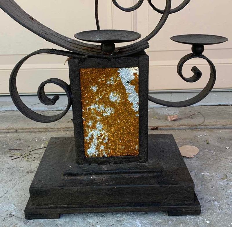 Photo 1 of 2 CANDLEABRA CANDLE HOLDERS BASE 12” X 9” X 41”H