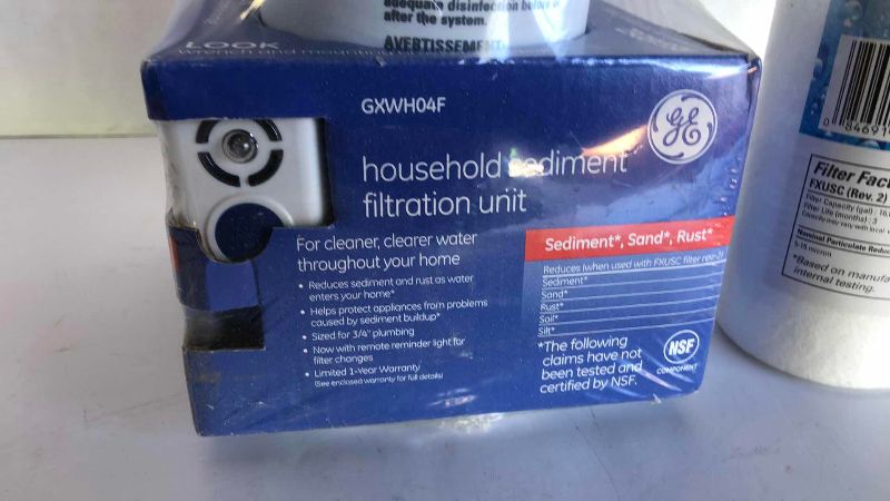 Photo 1 of GENERAL ELECTRIC HOUSEHOLD SEDIMENT FILTRATION UNIT FILTERS