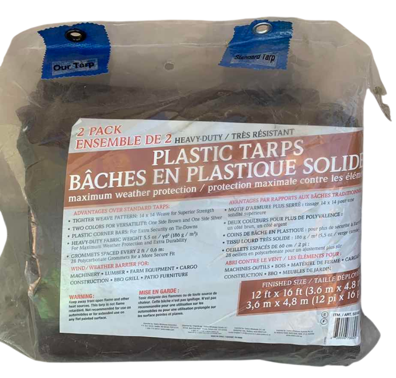 Photo 1 of 2-PACK PLASTIC TARPS