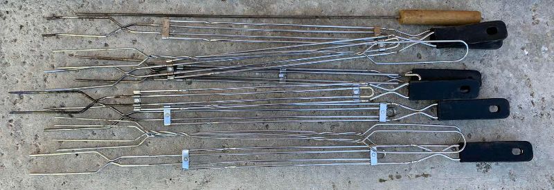 Photo 1 of CAST IRON GRIDDLE, BIG EASY ACCESSORY KIT, GRILLING BASKET & SKEWERS/GRILLING STICKS