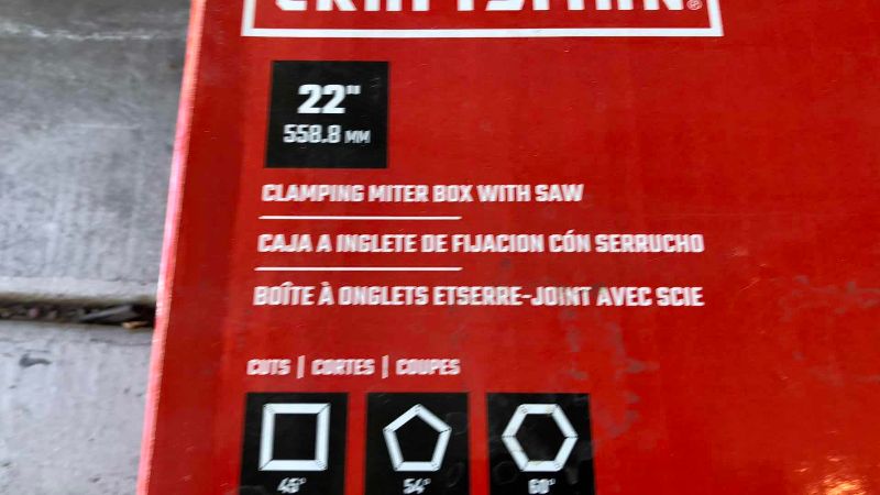 Photo 1 of CRAFTSMAN 22” CLAMPING MITER BOX WITH SAW