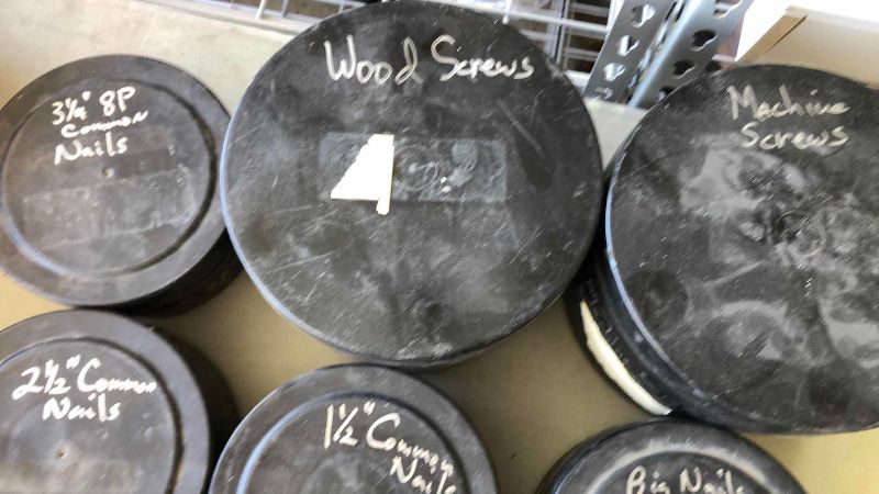 Photo 1 of ASSORTED NAILS AND SCREWS